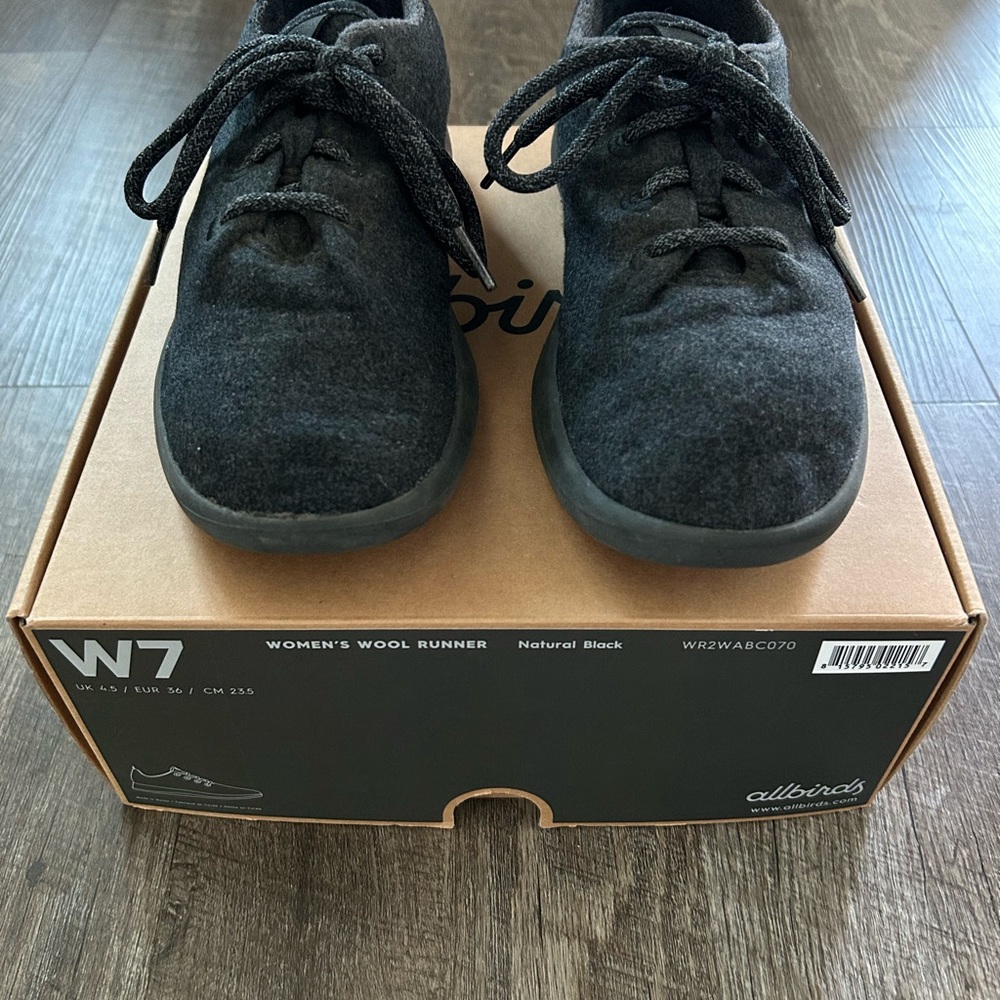 Allbirds Women's Wool Runner Sneakers - Natural Black